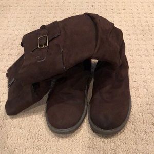 Tall brown boots